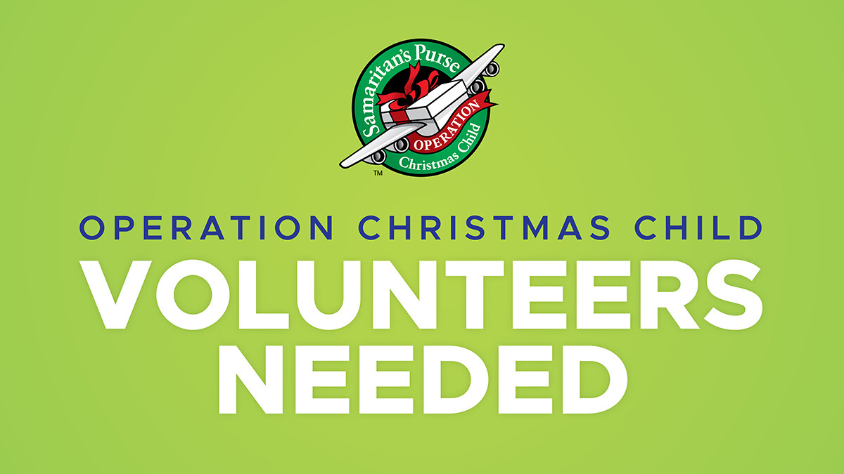 Operation Christmas Child: National Collection Week Volunteers